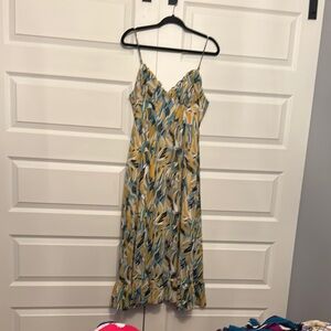 Elegant Multicolor Spaghetti Strap Dress